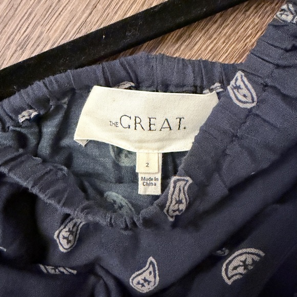 THE GREAT Navy Bandana Print Skirt - Picture 6 of 6